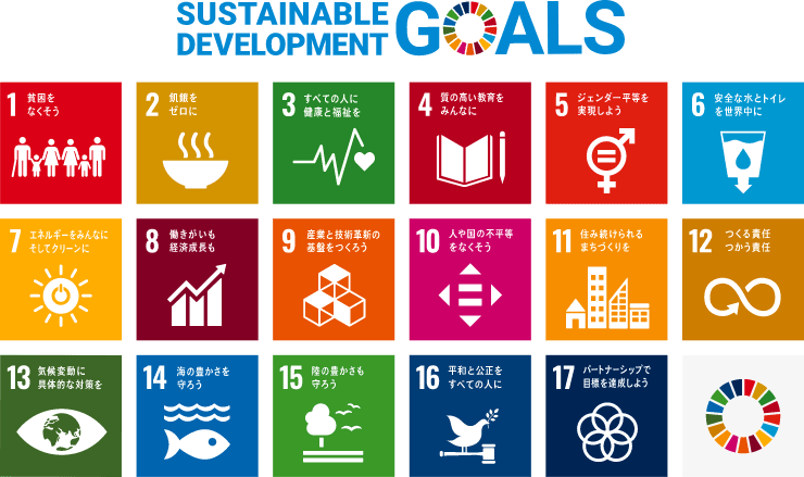 持続可能な開発目標：SUSTAINABLE DEVELOPMENT GOALS